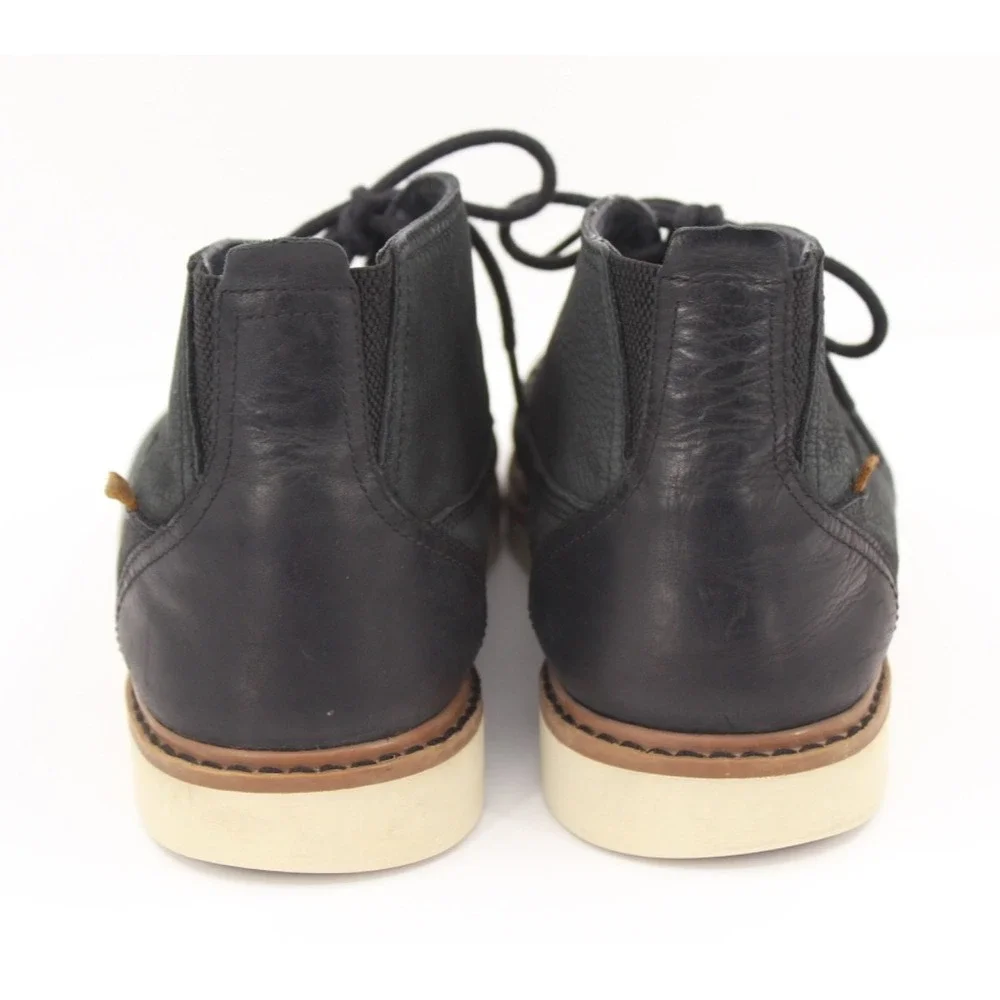 REEF Voyage Chukka Boots MENS 12 Black Suede Leather Casual Beach‎ Coastal